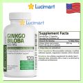 Viên uống hỗ trợ não và trí nhớ Ginkgo Biloba 500mg Bronson thuần chay [Hàng Mỹ]. 
