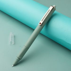 MMLUCK Có thể thu vào Bút máy kiểu bấm Thân bút màu Có rãnh Văn phòng phẩm thư pháp 0.38mm Thực Hành thư pháp Bút viết Học sinh