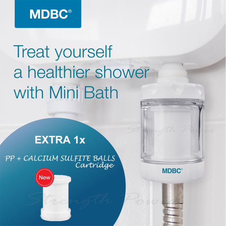 MDBC Mini Bath Shower Water Filter Tap Water Purifier Bathroom Water Filter / Penapis Air Mandi