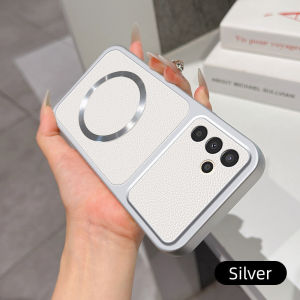 Casing for Samsung A34 SM-A346B/DSN SM-A346E/D SM-A346E SM-A346B SM-A346B/DS Matte leather case with charging magnetic ring anti drop and shockproof phone case