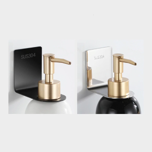 Shower Gel Bottle Rack Hook Wall No Drill Paste Glue Bracket Shampoo Soap Liquid Bottle Holder Stand Hook Hanging Hanger