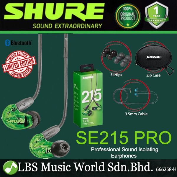 Bluetooth Earphones Shure Se215 Wireless Earphones Shure SE215 PRO