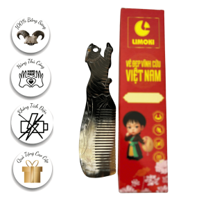 [BST 12 Con Giáp] Lược Sừng Mỹ Nghệ Limoki – Hổ (Dần)