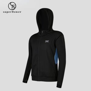 SUPERFLOWER Mens Sports Fitness Jackets Outdoor Running Gym Sports Hooded Zipper Tops for Men
