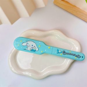 Sanrio Hellokitty Kuromi Cinnamorol Mymelody Foldable Combs Portable Hairdressing Comb Women Hair Brush Travel Massage Hairbrush