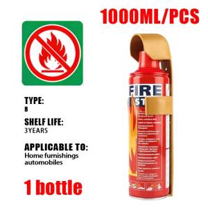 Car Fire Extinguisher - w Portable stand Fire Stop 1000ml for car motorcycle Bose Car Accessories