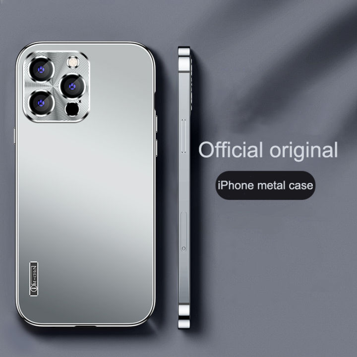 Metal Aluminium alloy Case for iPhone 15 14 13 12 11 Pro Max Full
