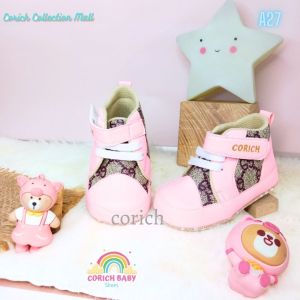 SEPATU BAYI - SEPATU SNEAKERS BAYI LAKI LAKI - SEPATU BOOTS BAYI LAKI LAKI - A27 - ORIGINAL BRAND - CORICH BABY SHOES - PREWALKER - SEPATU BOOTS BAYI - BALITA - ANAK - BAYI USIA 0 - 11 BULAN - SEPATU SNEAKERS BAYI - BAYI BARU LAHIR