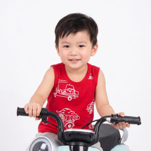 Áo Cotton Bé Trai Kiteny In Hình Động Vật Dễ Thương Áo Thun Tay Ngắn Mềm Mại Thoáng Mát Size 2-8 (11-25kg)