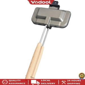 [Upgraded] Sandwich Baking Pan Multifunctional Bacon Ham Skillet High Temperature Resistant with Long Handle for Breakfast Pancakes Toast Omelets [Vodool Official Tool]