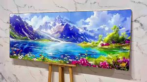 Tranh Bãi Biển Xanh Tranh Canvas Tranh Tráng Gương Tranh Phòng Khách Tranh Khách Sạn