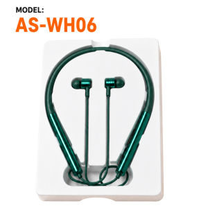 abodos AS-WH06 Green Neckband Bluetooth Earphone 200mAh Battery HD Voice Magnetic Sports Headset