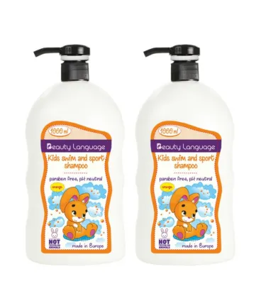 BL KIDS SWIM & SPORT SHAMPOO ORANGE 1000ML X 2