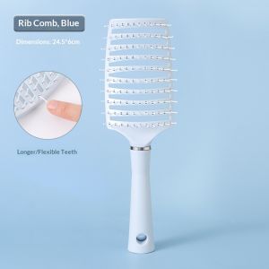 GUERBEIS Chuyên nghiệp mái chèo Bàn chải tóc với lông mềm dài cho Detangling khối lượng và mát xa da đầu-lý tưởng cho xoăn và tóc dày