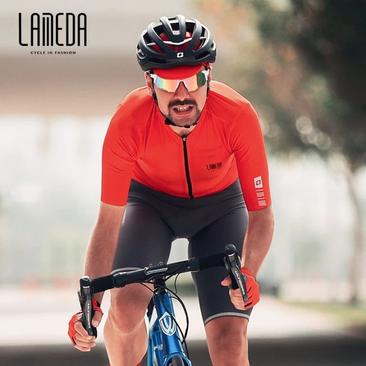 LAMEDA Cycling Jersey Men New Summer Short Sleeve Professional Highway