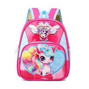 Kindergarten Schoolbag Kulomi Backpack Cartoon Schoolbag Light & Waterproof Childrens Cute Unicorn