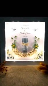 (SEHARI JADI) Mahar Rustic Minimalis Quiling Paper