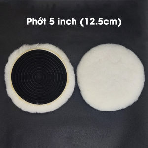 Đĩa Đánh Bóng Bằng Len 3/5 Inch Đĩa Tự Dính Tẩy Lông Làm Đẹp Xe Hơi Miếng Bọt Biển Bằng Len Giả Đĩa Xốp Đánh Bóng Ô Tô