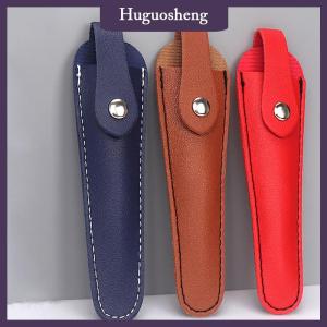 [huguosheng] 1pcs chuyên nghiệp da trường hợp cắt tóc Gói Cắt Kéo Túi Bìa Shears làm tóc da bò kéo tóc lưu trữ chủ