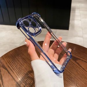 เคสโทรศัพท์สำหรับ OPPO Reno 14F 14 13F 13 12F 12 11F 11 10 8T 8Z 7Z 8 7 6Z 6 4G 5G กันชนโปร่งใสกันกระแทก4มุม