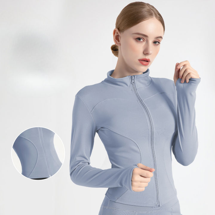 MUTUER Women Sports Jacket Slim Fit Running Zip-up Jacket