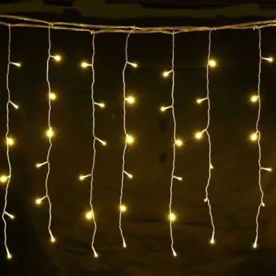 96L LED icicle lamp decorative lamp series lamp romantic waterfall curtain lamp Christmas decor seasonal decorative Wedding party lights no solar