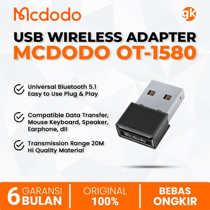MCDODO OT-1580 Wireless Adapter USB Bluetooth Dongle Receiver