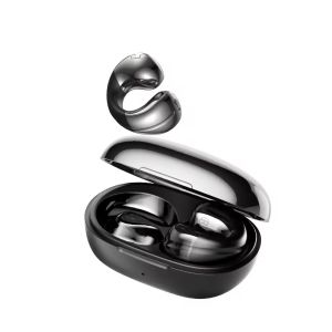 Langsdom Clip-On Open Ear Wireless Earbuds Bluetooth 5.4 TWS Earbuds ENC Clear Calls 22H Battery IPX4 Sports Headset