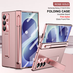 0930[Local Stock] Christmas Halloween For Samsung Galaxy Z Fold 4 5 6 7 8 Case With S Pen Stand & Hinge Cover Screen Protector All-inclusive Anti-drop For Z Fold 8 h261009