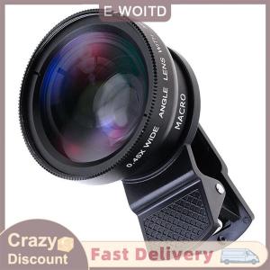 【CHANGXIANG3】 2in1 Fisheye Ống Kính Điện thoại 0.45X góc rộng Zoom Fish Eye Macro ống kính máy ảnh bộ dụng cụ với clip ống kính trên điện thoại cho điện thoại thông minh