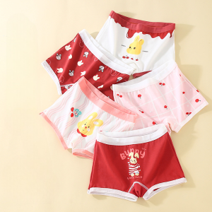FYW311 Celana Dalam Anak Perempuan Celana Dalam Boxer Anak Perempuan Motif Bahan Katun Random 5 Pcs