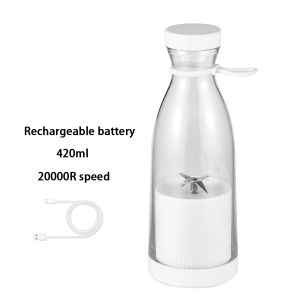 Onetwone เครื่องคั้นน้ำผลไม้พกพาเครื่องคั้นน้ำผลไม้ไฟฟ้าขนาดเล็ก480มล. ถ้วยเครื่องปั่นเครื่องสกัดน้ำผลไม้เครื่องปั่นทำน้ำผลไม้ USB ชาร์จได้เครื่องคั่นน้ำส้มครัวปั่นเครื่องทำน้ำแข็ง