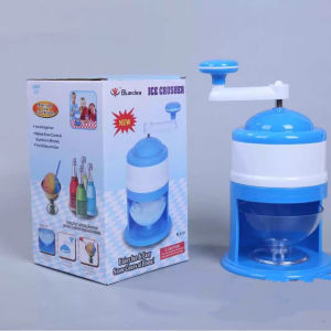 Manual Hand-cranked Ice Shaver Portable Household Ice Maker Machine Utensils White 220ml PP & Stainless Steel Blade Smoothies Cold Drinks