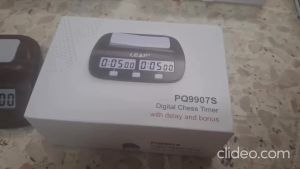 Chess Clock Digital LEAP nd PQ9907S Count Up/ Down Timer (Wine Red)