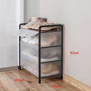 Dustproof and waterproof steel shoe rack Shoe Storage Rack Large Capacity Shoe Organizer