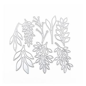 Kirilgu Leaves Metal Cutting Dies Stencil DIY Scrapbooking Album Paper Card Template Mold Embossing Decoration 3T7R1