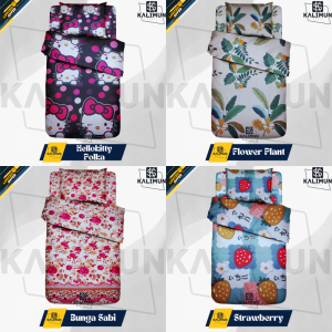 Sprei Aesthetic 120x200x5 120x200x10 120x200x20 Motif Polos Dan Karakter Double Size