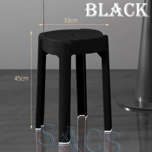 TUSSAH Thickened Plastic Stool Windmill Stool  Long Stackable Chair Plastic Chair Plastic Stools simple