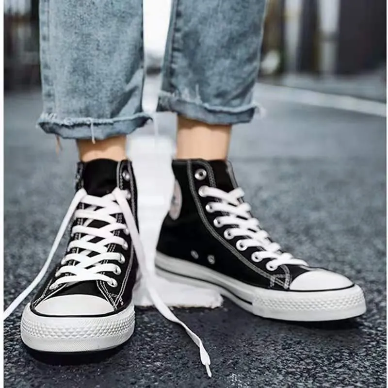 0731 New trending korean breathable fashion high -cut sneakers