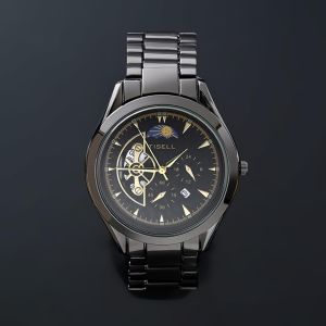 Tisell - Jam Tangan Pria Anti Air Strap Stainless Steel Men Watch Bussines Fashion