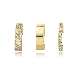 Minwen Delicate Zircon Cute Clip Earrings Female Buckle Ear Cuff No Piercings Cartilage Ear for Women Fashion Jewelry