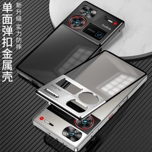 For ZTE Nubia Z60 Ultra Case Aluminium Alloy Metal Frame Case For ZTE Nubia Z60Ultra Matte Clear Phone Acrylic Back Cover Bumper