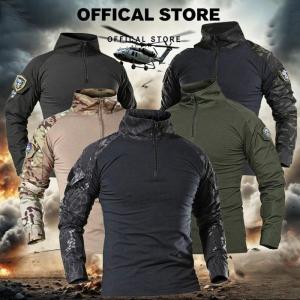 Tactical Shirt – Mens Tactical-Style T-Shirt Waterproof and Breathable Ideal for Outdoor Sports Durable and Quick-Drying Combat Shirt