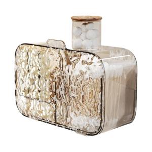 Wall Mounted Cotton Pad Holder Stylish Wall Hanging Cotton Pad Container Sturdy Storage Organizers For Home Use