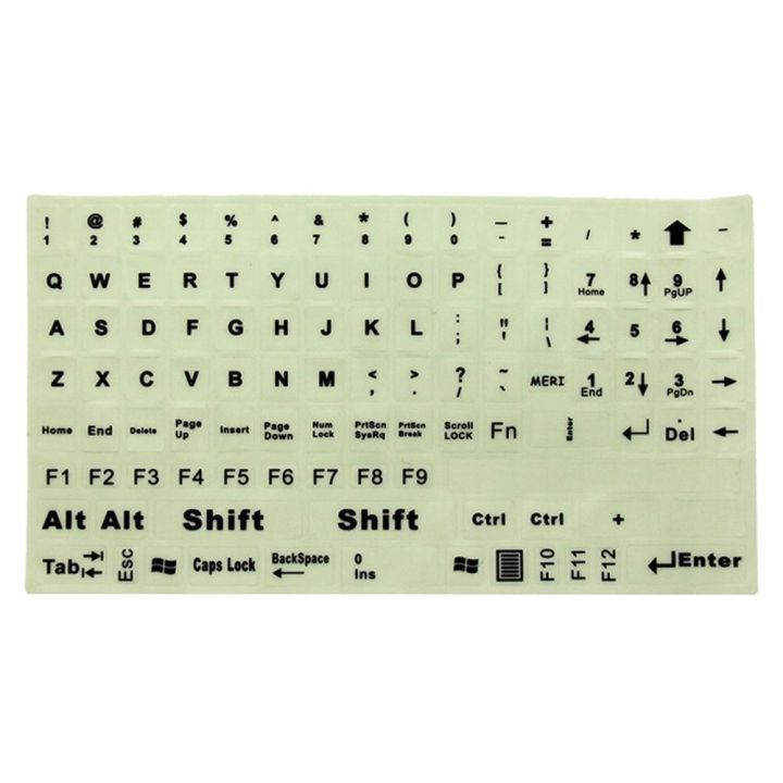 DBP1099 Standard General PC Laptop English Luminous Keyboard Sticker ...