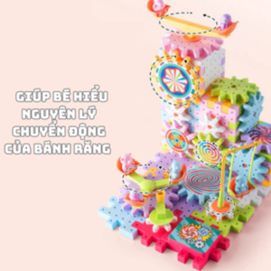 Đồ Chơi Lắp Ráp Bánh Răng Vòng Xoay Chuyển Động  203 Chi Tiết Xếp Hình Giáo Dục Thông Minh Cho Bé