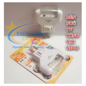 Đèn ngủ 1W ánh sáng trắng dịu mắt thích hợp dùng cho phòng ngủ phòng khách