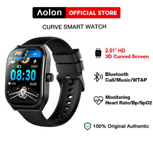Aolon Curve Smartwatch 2.1 inch IP68 Waterproof Bluetooth Call Custom Wallpaper 120+ Sport Modes Smart Watch Bluetooth Call | Running Pace | Custom Wallpaper Health Monitoring Smartwatch terbaru 2025 Jam Tangan Pria&wanita