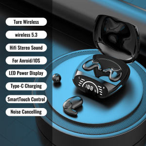 KEBIDU Sleep Earbuds Tiny Mini Invisible Headphones Hidden Noise Reduction TWS Wireless Headsets Sports Stereo Bluetooth 5.3 Earphones