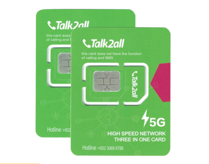 talk2all data SIM card 【Thailand Sim Card】【 Hotspot】【泰国卡】【4G High Speed